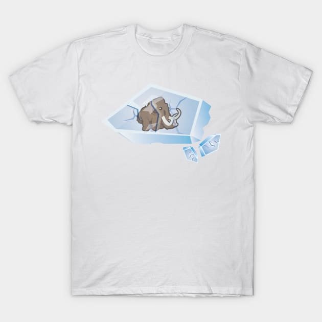 Just a Cute Frozen Mammoth T-Shirt by Dmytro